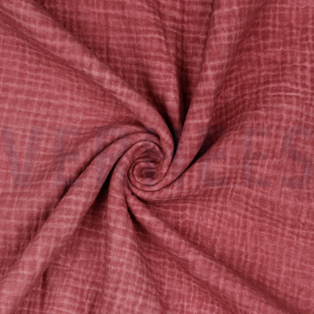 DOUBLE GAUZE STONE WASHED LICHTROZE/OUDROZE #7