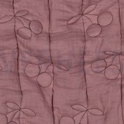 DOUBLE GAUZE GEWATTEERD KERSEN MAUVE (thumbnail) #2