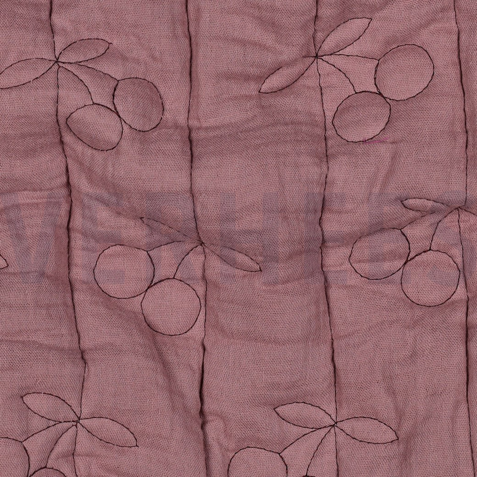 DOUBLE GAUZE GEWATTEERD KERSEN MAUVE (high resolution) #2
