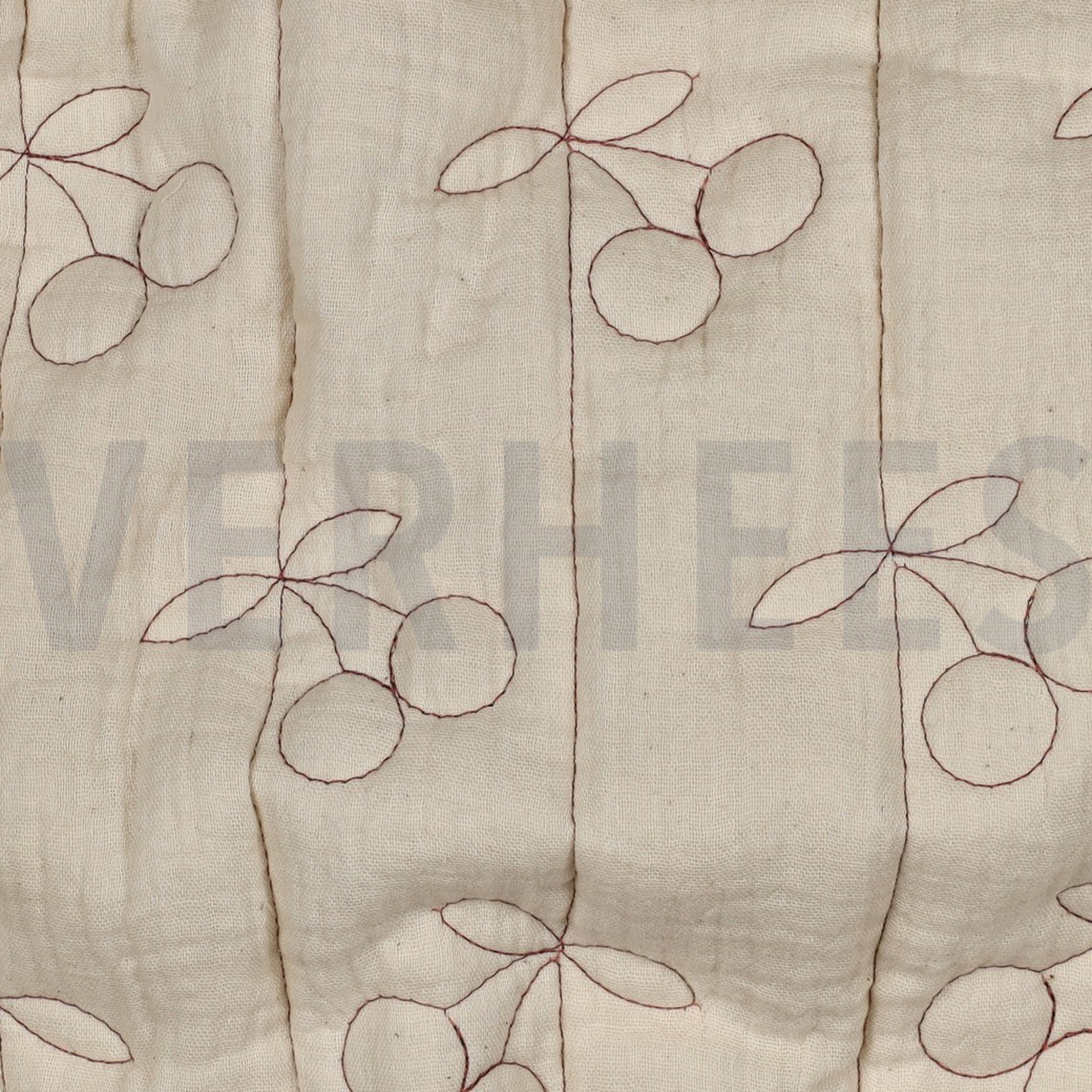 DOUBLE GAUZE GEWATTEERD KERSEN NATUREL (high resolution) #2