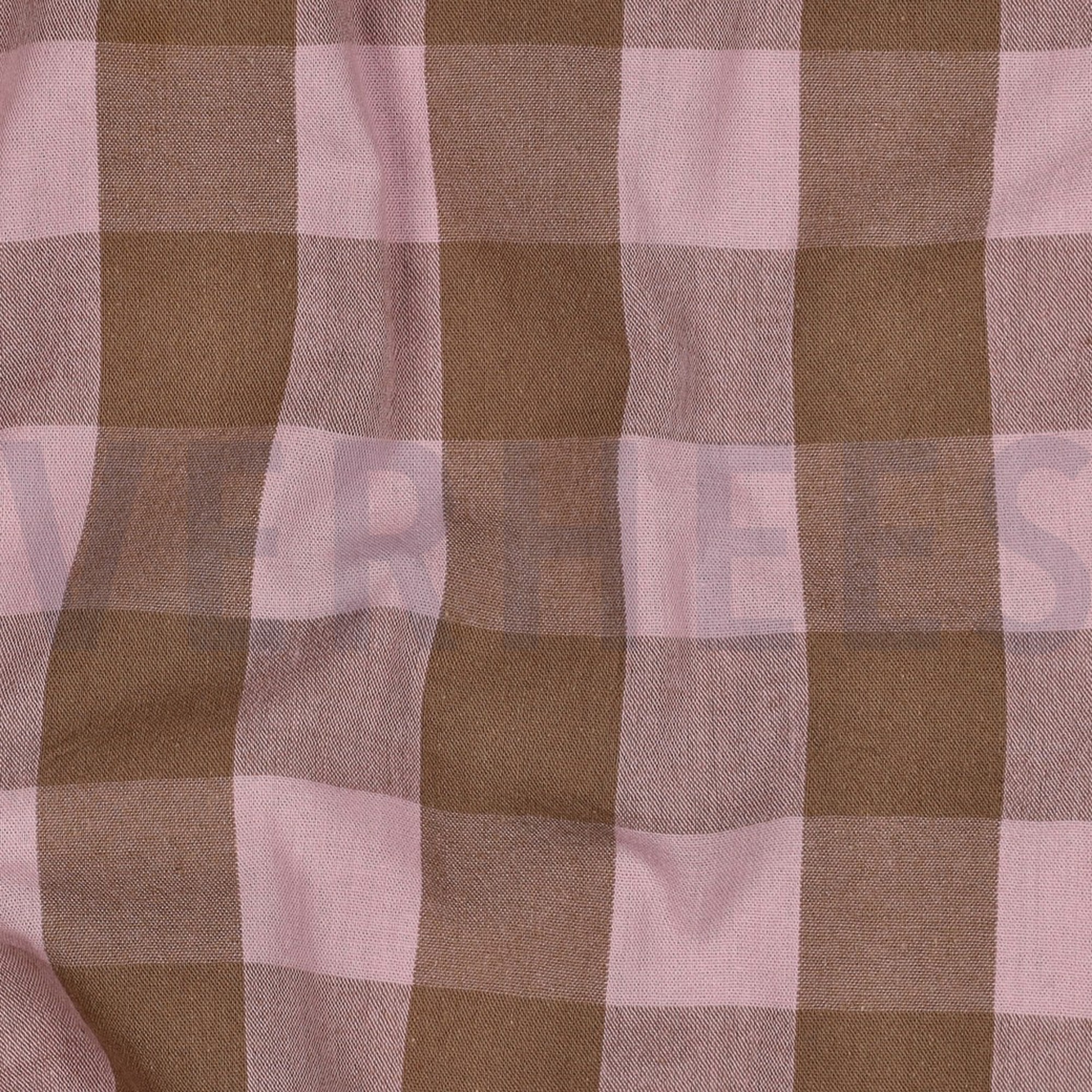 KATOEN GARENGEVERFD RUITEN LICHTROZE/BRUIN (high resolution) #2