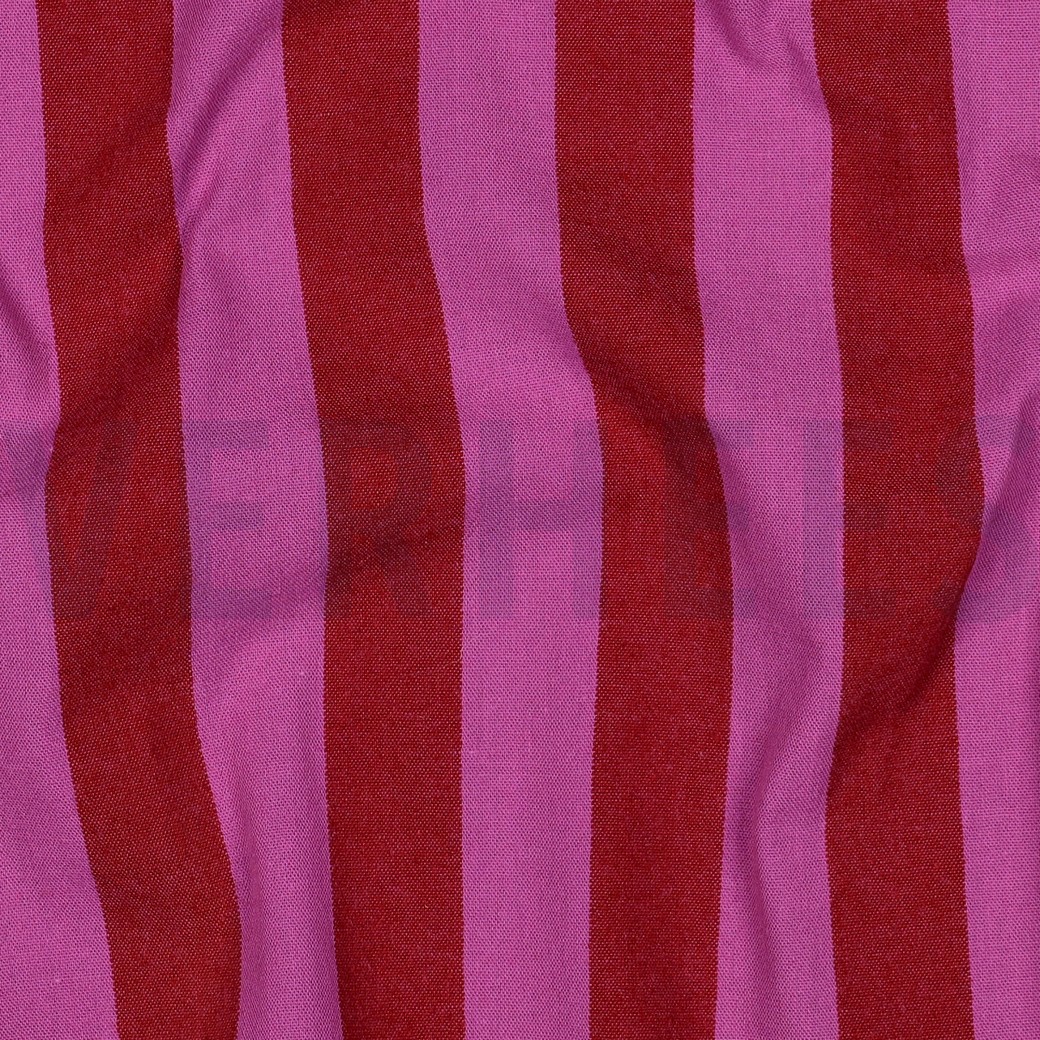 COTTON YARN DYED STRIPES RED/FUCHSIA #7