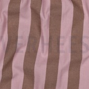 KATOEN GARENGEVERFD STREPEN LICHTROZE/BRUIN (thumbnail) #2