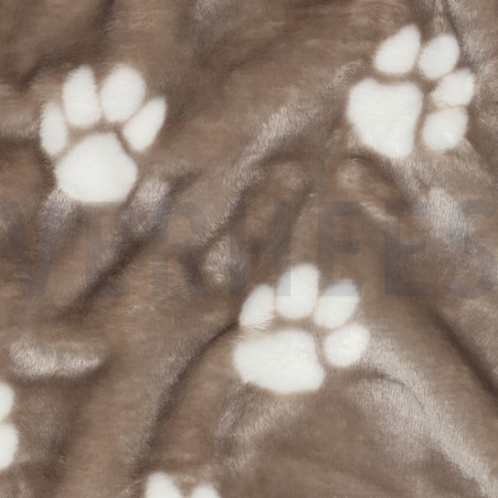 FLEECE DOG PAWS BEIGE #7