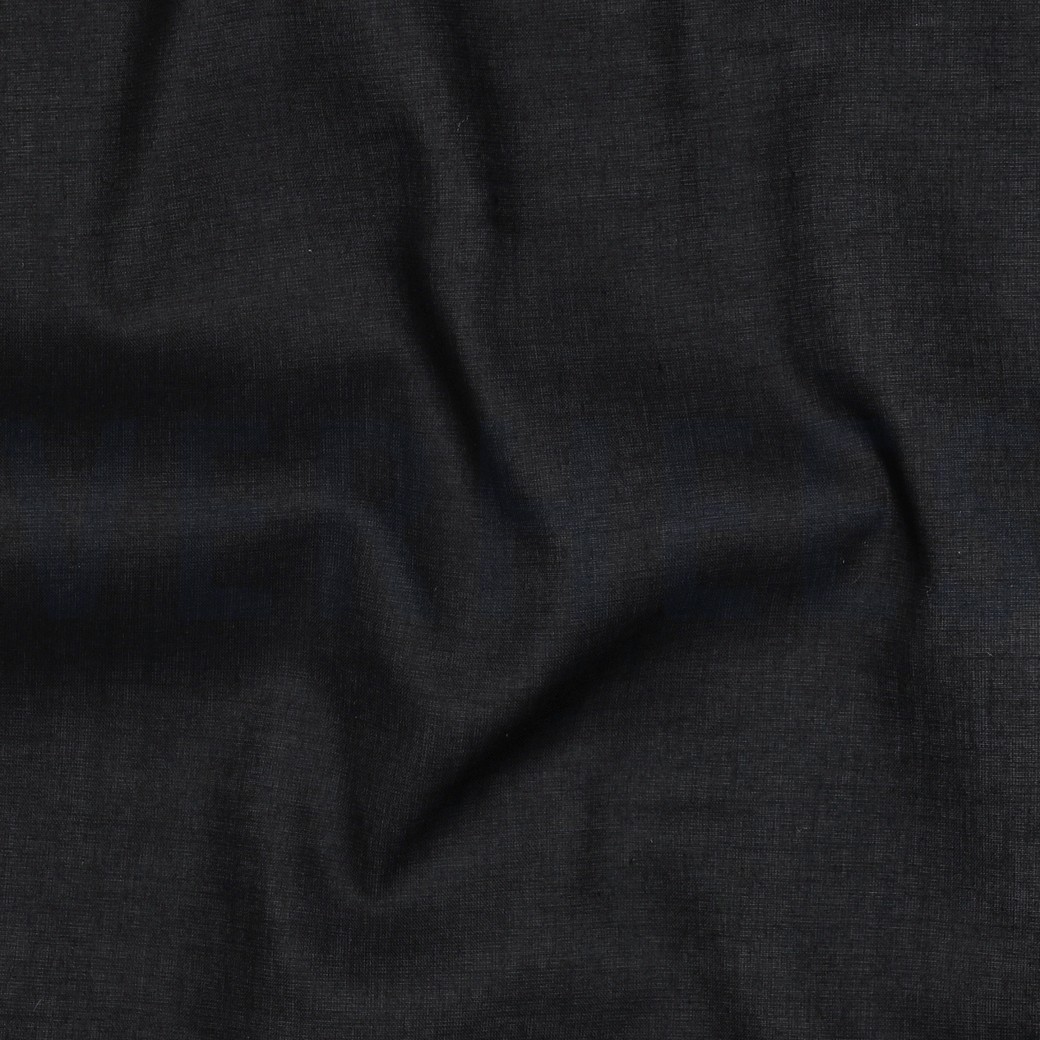 BAUMWOLLE VOILE GOTS SCHWARZ #7