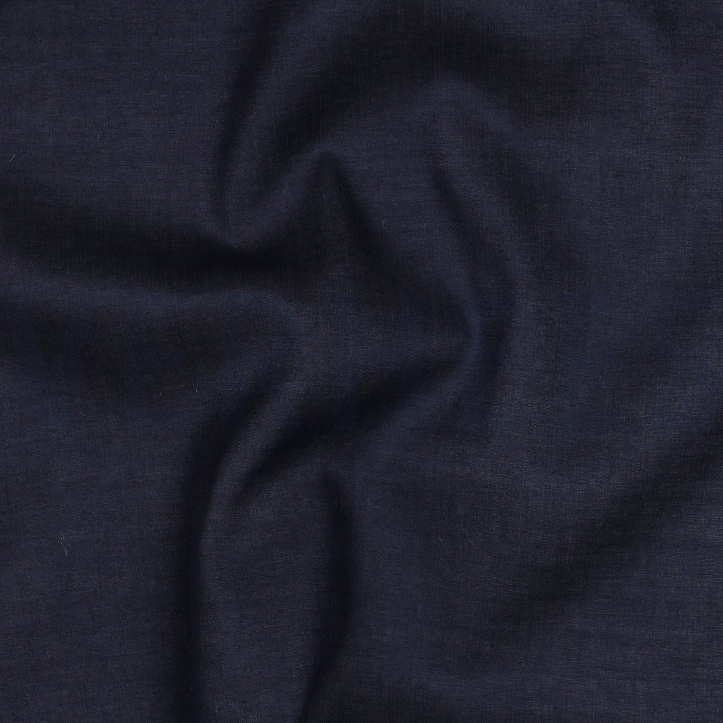 BAUMWOLLE VOILE GOTS MARINEBLAU #7