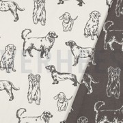 TOILE DÉCORATION CHIENS GRIS (thumbnail) #2