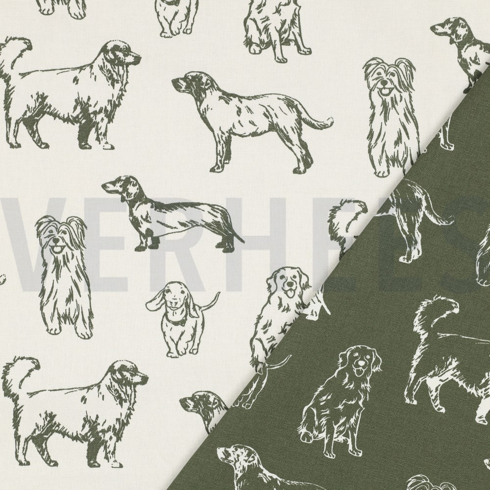 CANVAS HONDEN GROEN #7