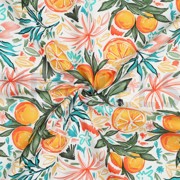 TOILE DÉCORATION DIGITAL ORANGES BLANC (thumbnail) #2