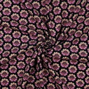 VELOURS MILLERAIES FLEURS NOIR (thumbnail) #2