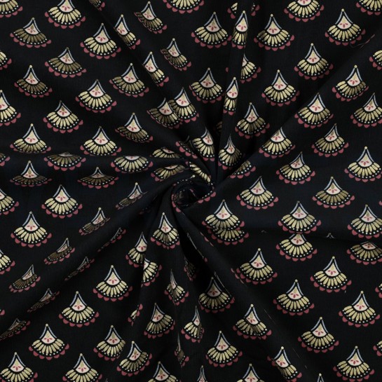 CORDUROY BABYRIB GLITTER BOHO ZWART #7