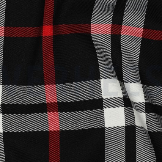 TARTAN CHECK SCHWARZ/WEISS #7