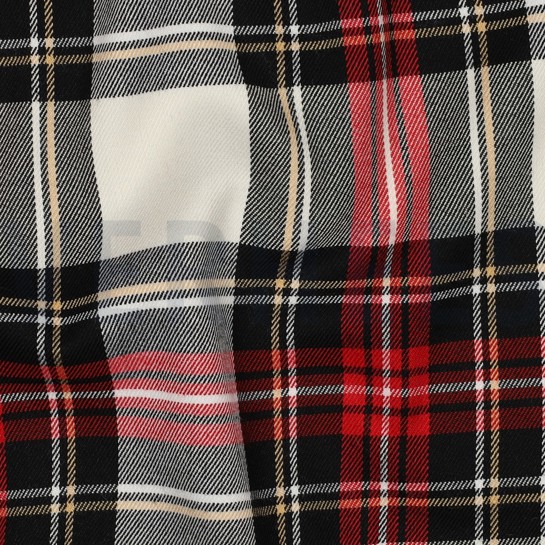 TARTAN CHECK SCHWARZ/WEISS #7