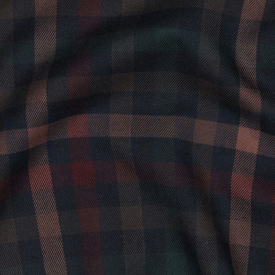 TARTAN CHECK MARINEBLAU/ROT/CAMEL/GRÜN #7