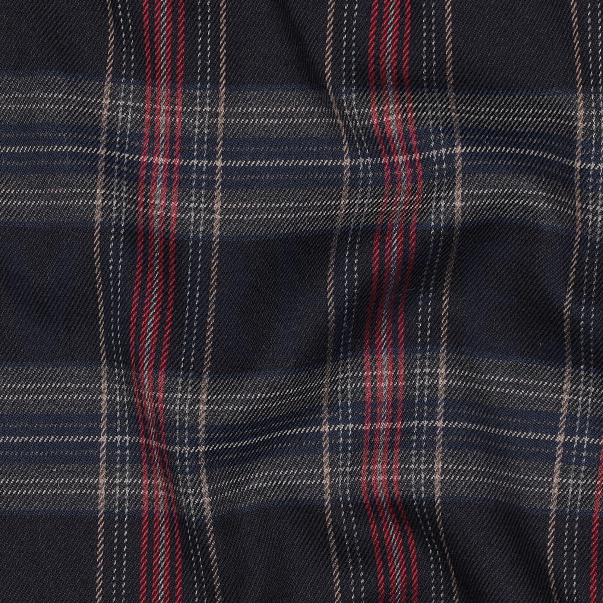 TARTAN CHECK MARINEBLAU/ROT/CAMEL (high resolution) #2