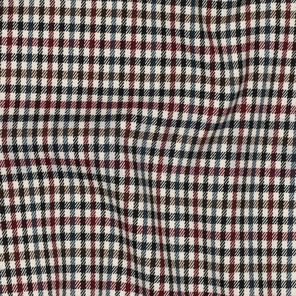 TARTAN CHECK BORDEAUX #7