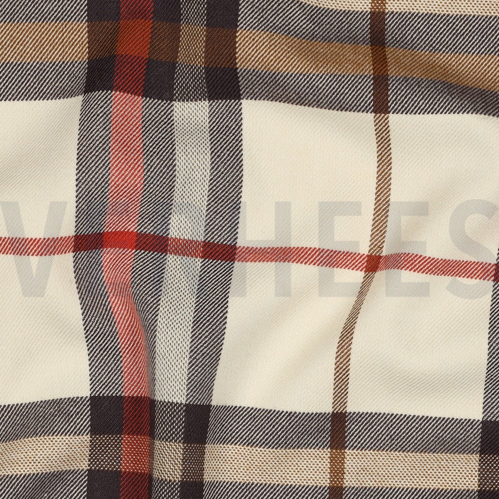TARTAN CHECK SAND/BROWN/ORANGE #7
