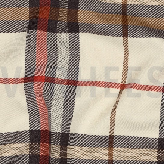 TARTAN CHECK SAND/BRAUN/ORANGE #7