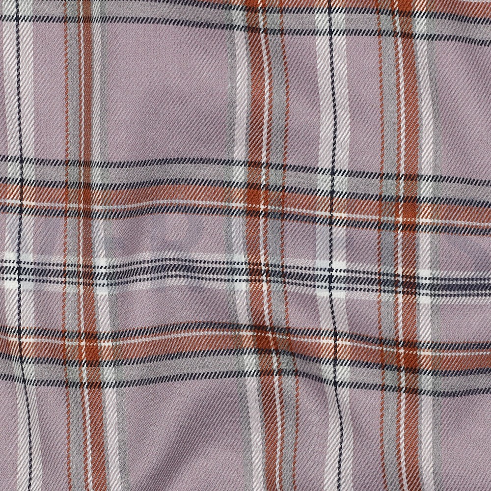 TARTAN CHECK LILAC/BROWN #7