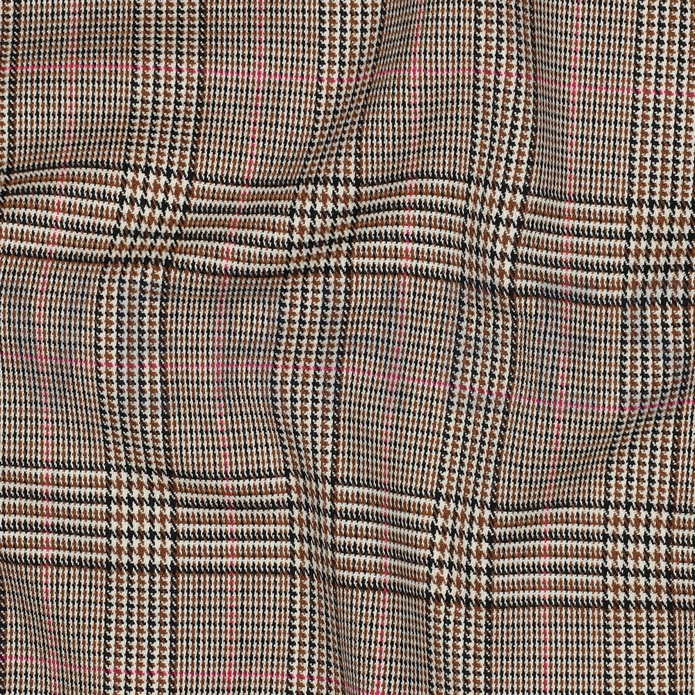 TARTAN CHECK CAMEL/PINK #7