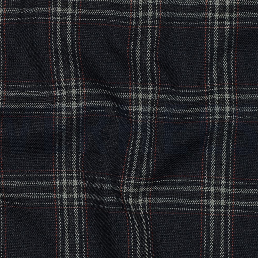 TARTAN CHECK NAVY/GREY/RED #7