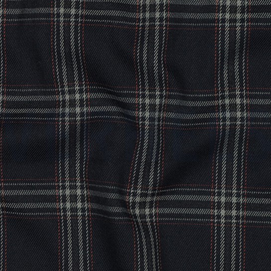 TARTAN CHECK MARINEBLAU/GRAU/ROT #7