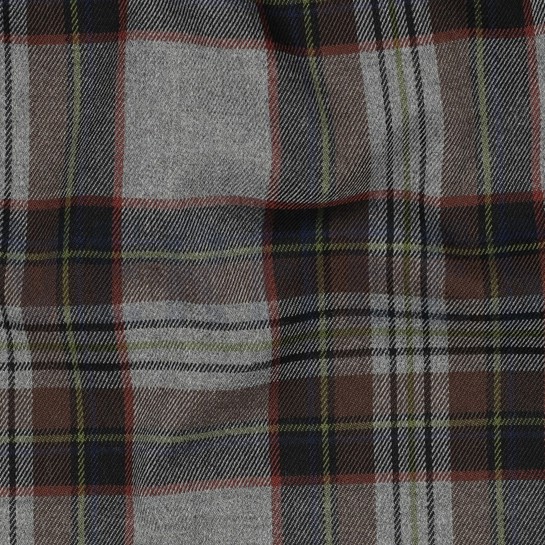TARTAN CHECK GRIJS/BRUIN/LIMOEN #7