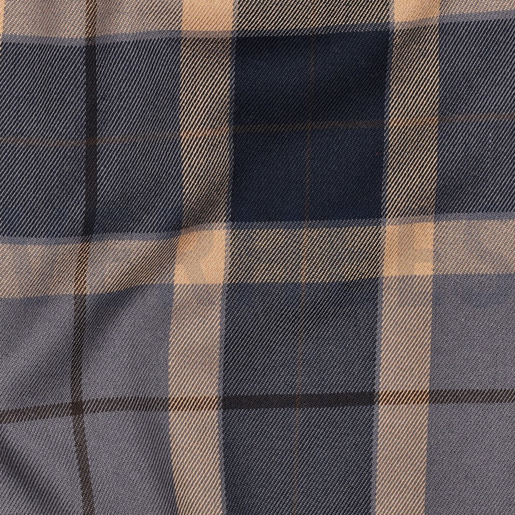 TARTAN CHECK DONKERBLAUW/CAMEL #7