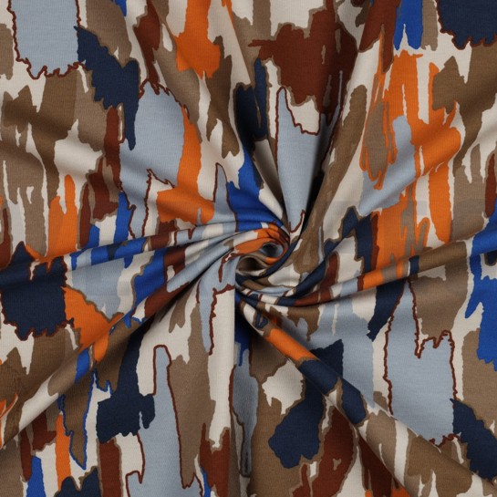 SOFT SWEAT ABSTRACT MALEREI BEIGE #7