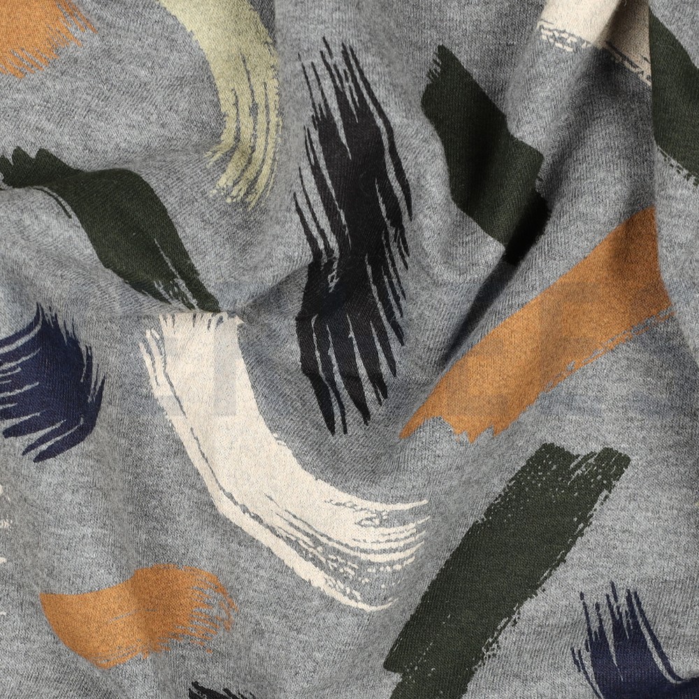SOFT SWEAT MELANGE BRUSH STROKES ANTHRACITE MELANGE #7