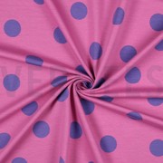 FRENCH TERRY GROTE STIPPEN FUCHSIA (thumbnail) #2