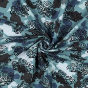 FRENCH TERRY CAMOUFLAGE TRUCKS BLEU (thumbnail) #2