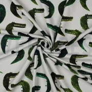 FRENCH TERRY DIGITAL CROCODILES OFFWHITE (thumbnail) #2