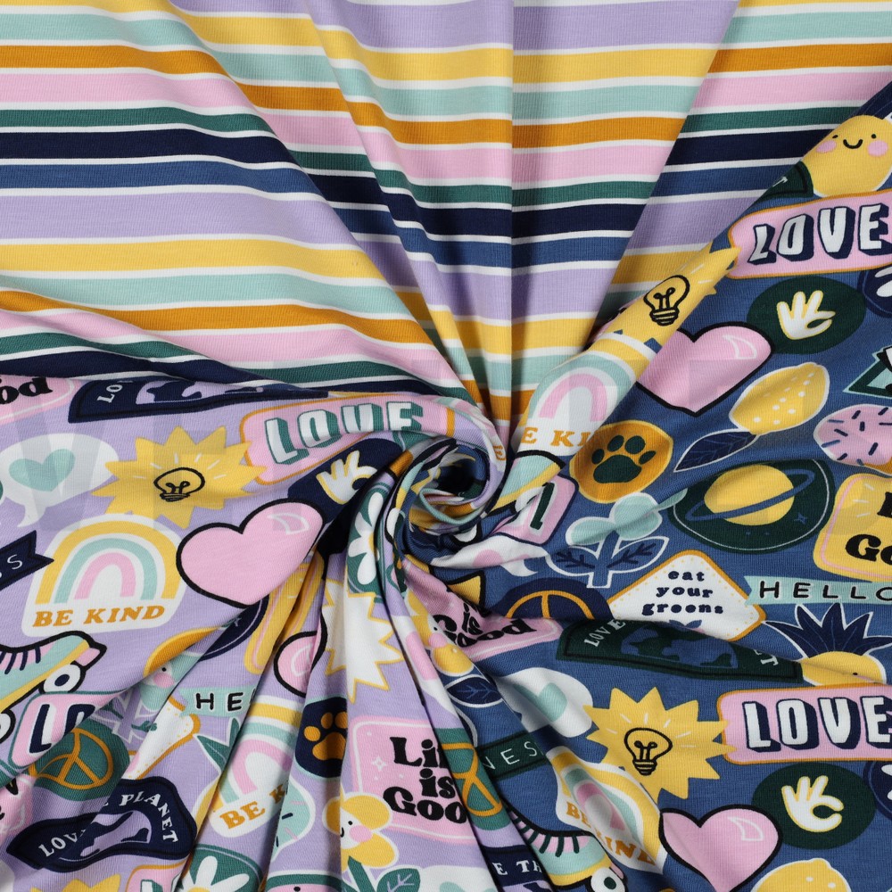 JERSEY PATCHS ET RAYURES MULTICOLORE #7
