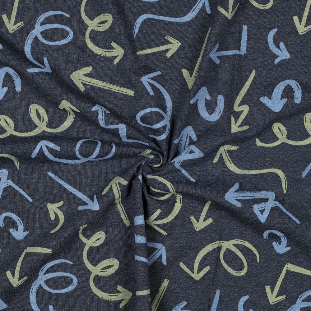 JERSEY MÉLANGE FLÈCHES BLEU MARINE CHINÉ #7