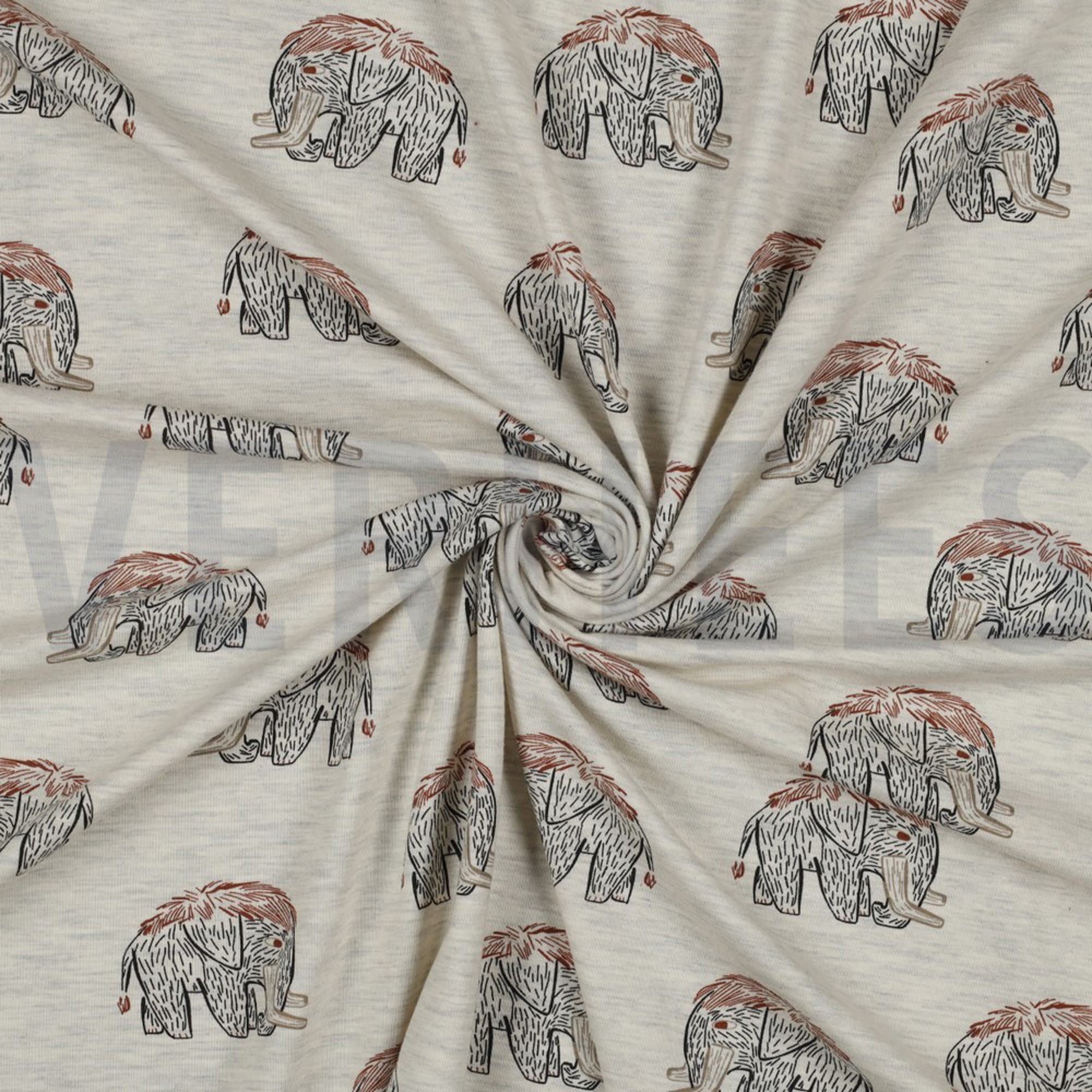 JERSEY MELANGE MAMMOETEN ECRU GEMÊLEERD (high resolution) #2