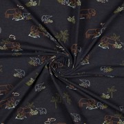 JERSEY MELANGE ELEPHANTS INDIGO MELANGE (thumbnail) #2