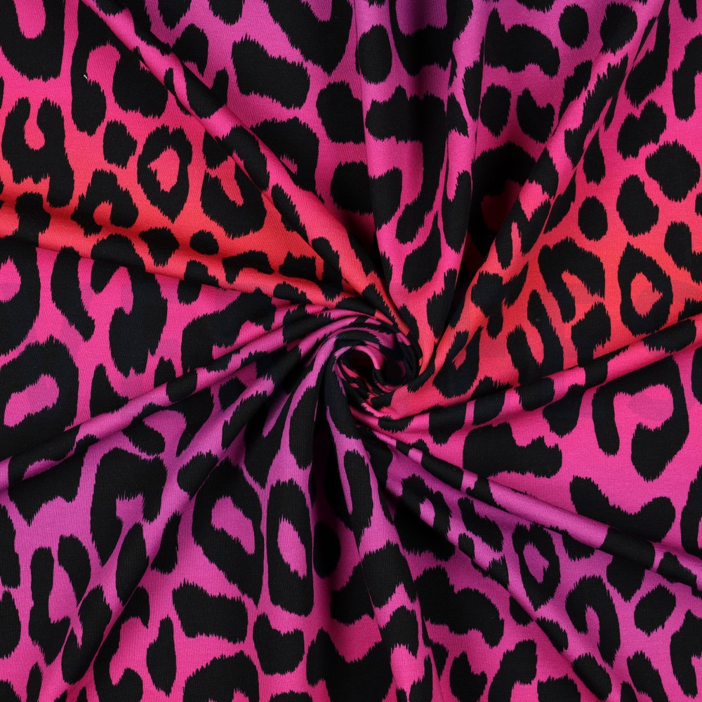FRENCH TERRY DIGITAL TIERHAUT ROSA #7