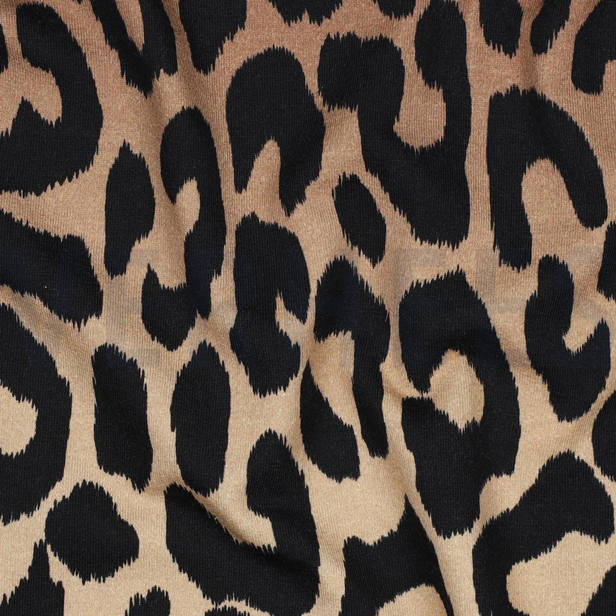 FRENCH TERRY DIGITAL ANIMAL SKIN LIGHT BROWN (high resolution) #2