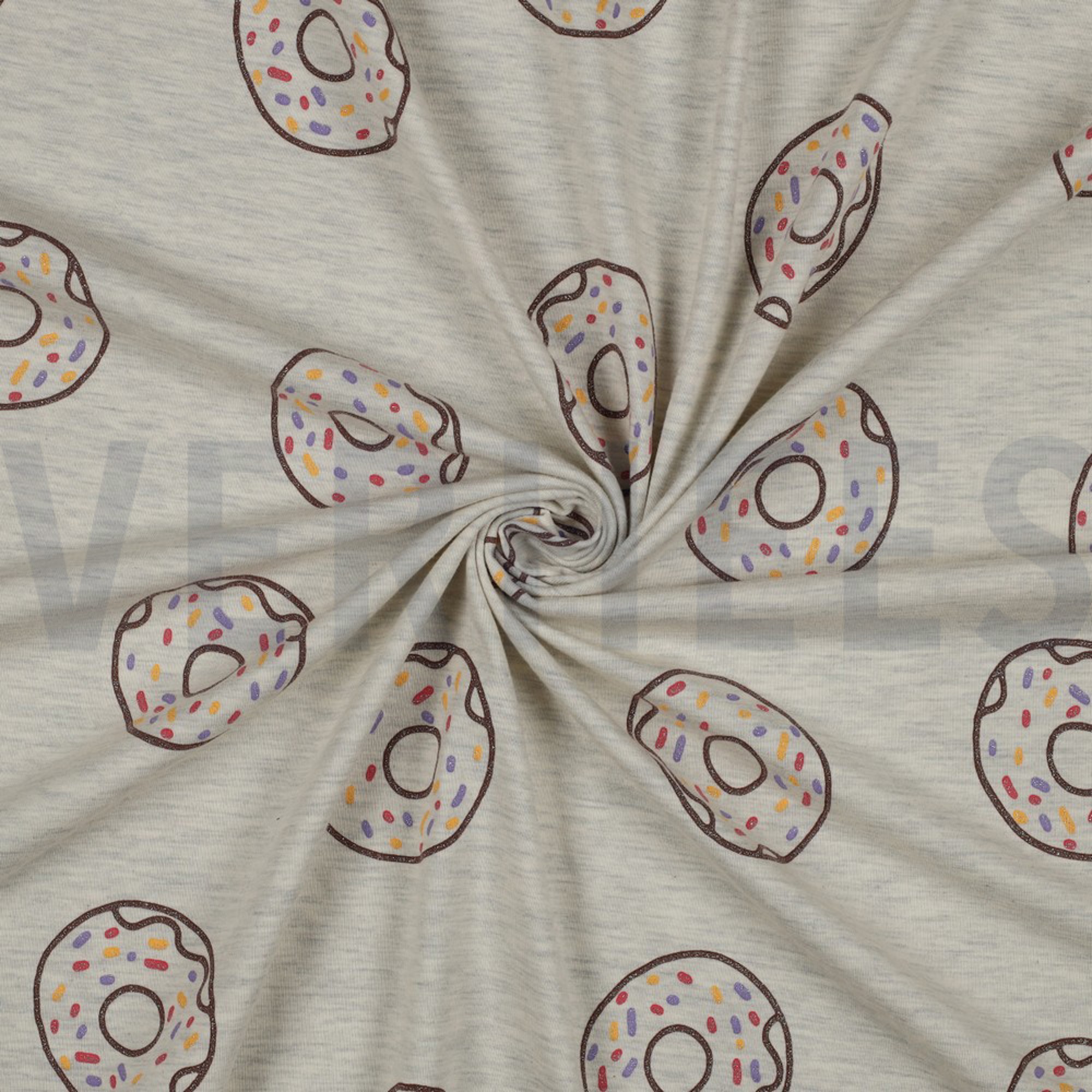 JERSEY GEMÊLEERD GLITTER DONUTS ECRU GEMÊLEERD (high resolution) #2