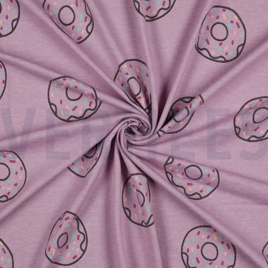 JERSEY MELANGE GLITTER DONUTS LILA MELANGE #7