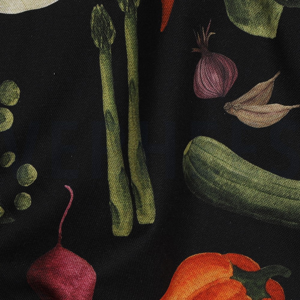 CANVAS DIGITAL VEGETABLES BLACK #7
