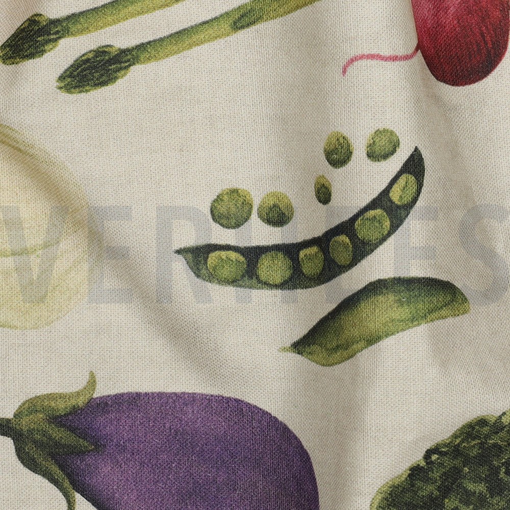 CANVAS DIGITAL VEGETABLES ECRU #7