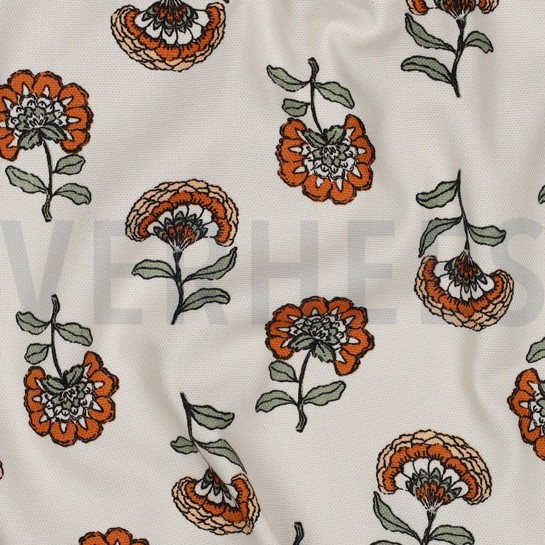 CANVAS BLUMEN ORANGE #7