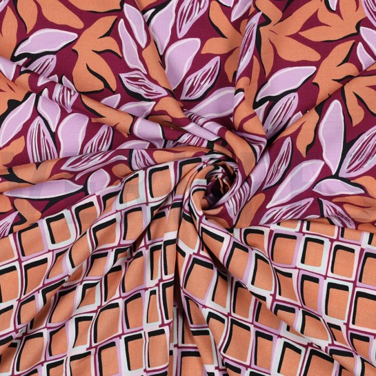 VISCOSE RADIANCE ABSTRACT PURPLE #7