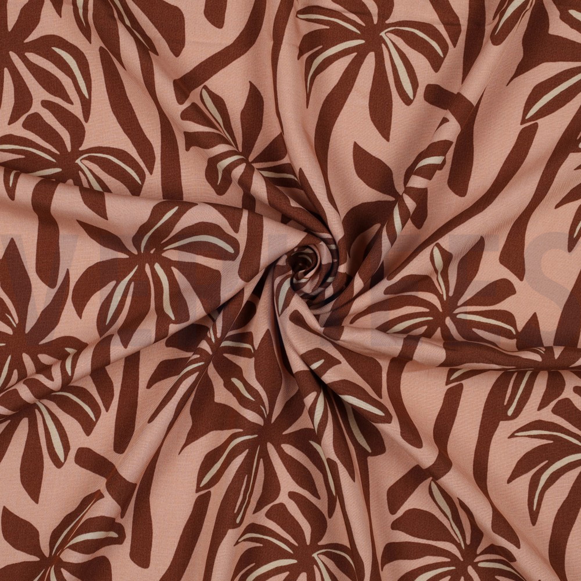 VISCOSE RADIANCE PALMTREES PEACH (high resolution) #2