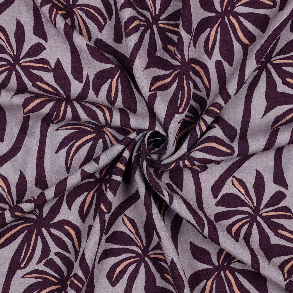 VISCOSE RADIANCE PALMTREES PURPLE #7