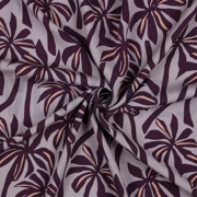 VISCOSE RADIANCE PALMTREES PURPLE (thumbnail) #2