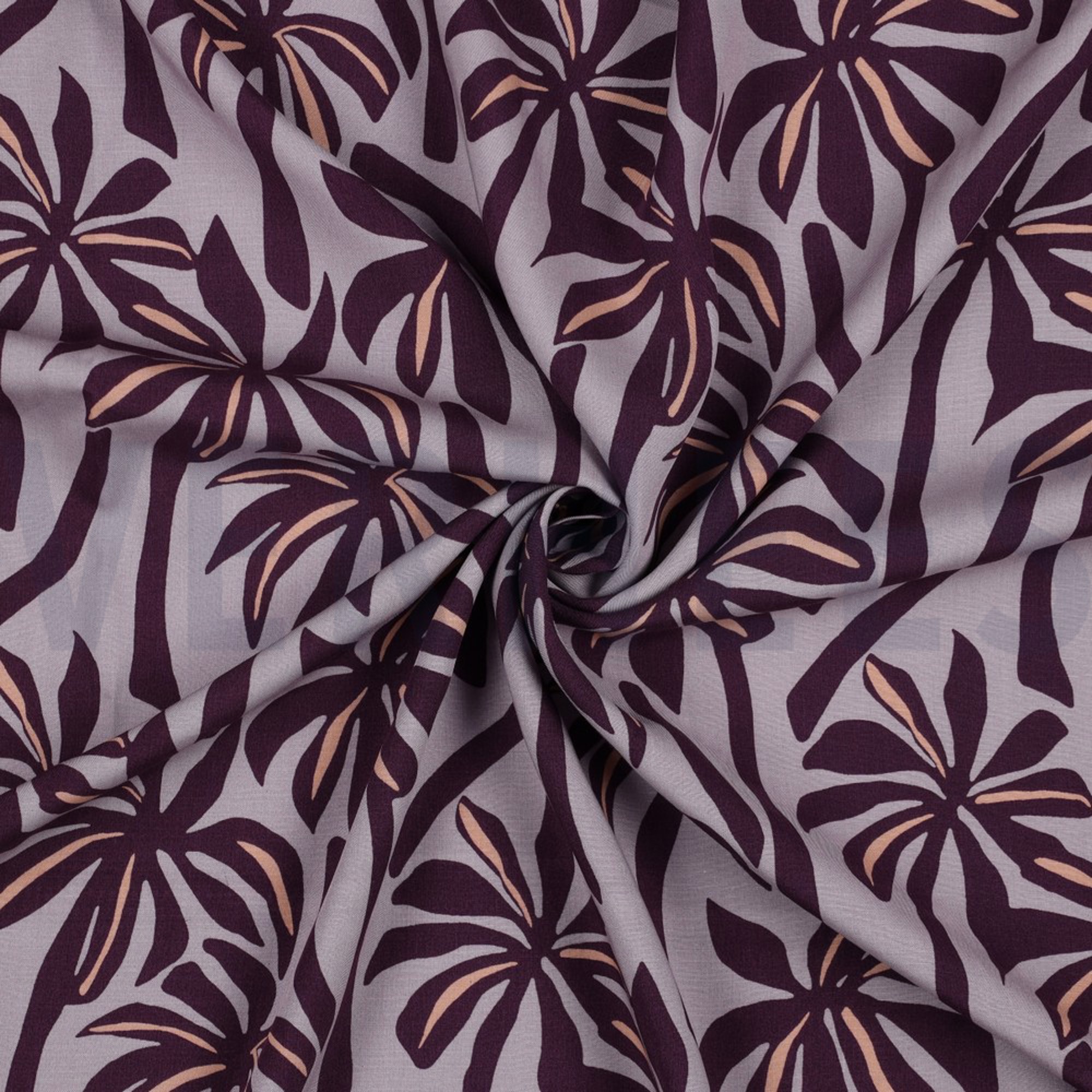 VISCOSE RADIANCE PALMTREES PURPLE (high resolution) #2