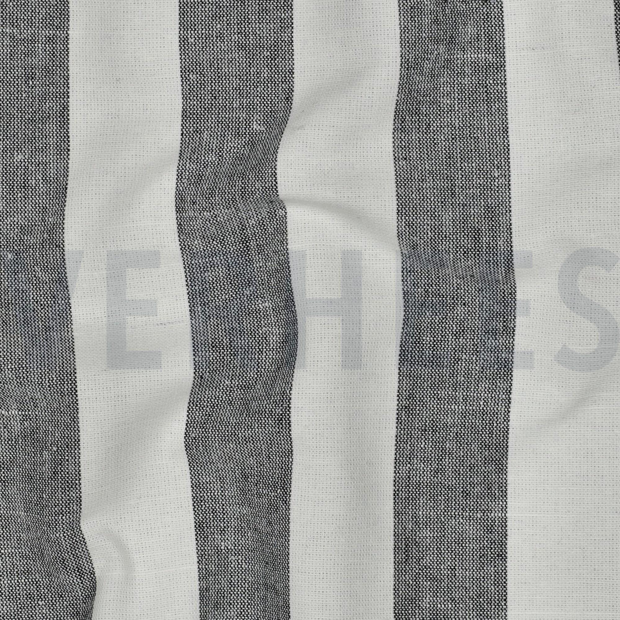 COTTON YARN DYED STRIPES & CHECKS BLACK (high resolution) #2